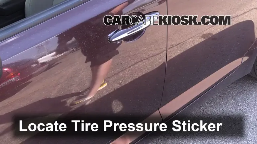 2013 Kia Optima LX 2.4L 4 Cyl. Tires & Wheels Check Tire Pressure